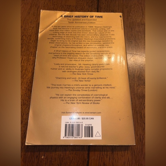 A Brief History of Time by Stephen Hawking (1998, Trade Paperback) - Picture 4 of 5